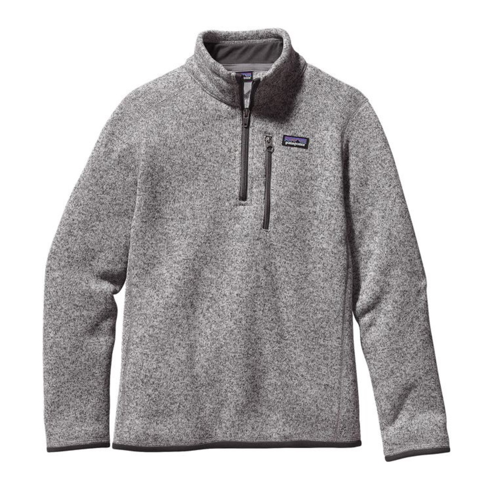 patagonia grey better sweater quarter zip fleece